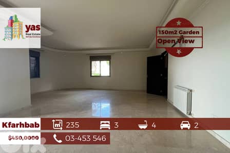 Kfarhbab 235m2 | 150m2 Garden | Mountain & Sea View | Catch | EH/IV