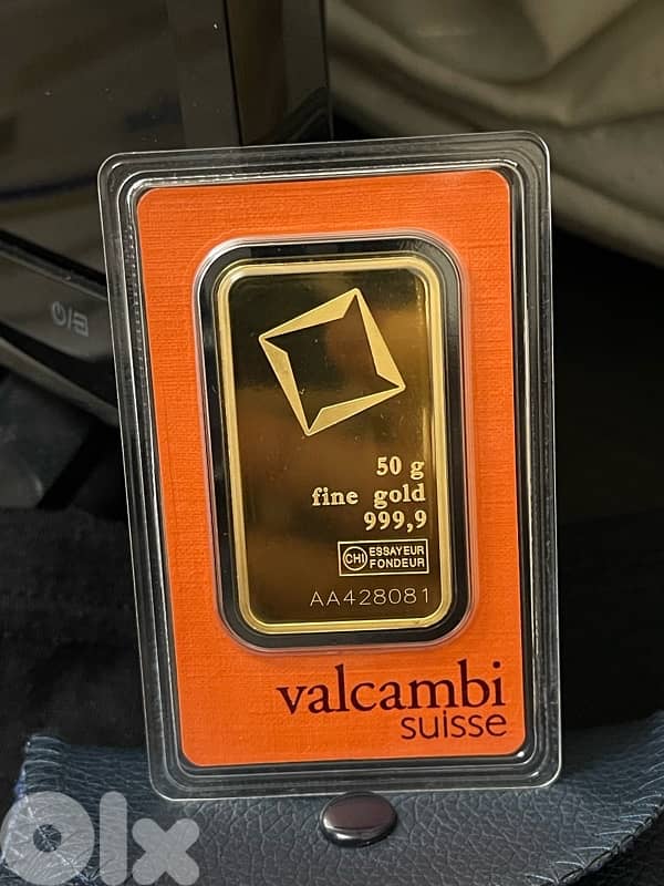 Gold Valcambi Suisse Ounse 50 Gram 0