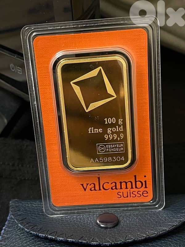 Gold Valcambi Suisse Ounse 100 Gram 0