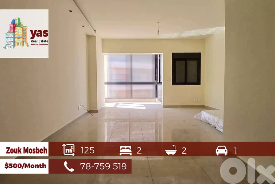 Zouk Mosbeh 125m2 | Rent | Partial View | Mint Condition | IV 0