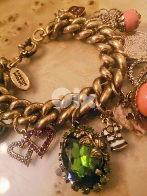 Design mo. ro. va Florence Italy Charm Bracelet 7