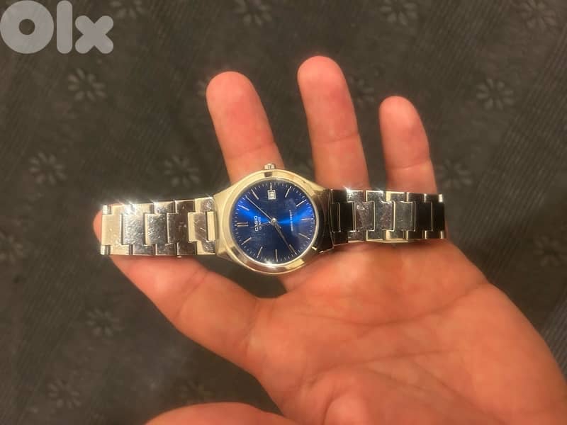 casio blue watch 0