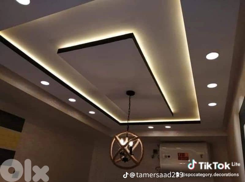 متعهد ديكورات داخلية جفصين بديل الخشب وغيره 5