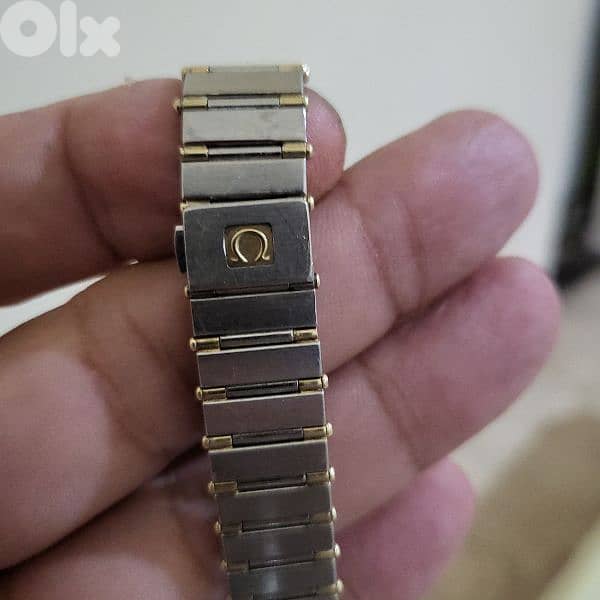 lady's omega constellation gold and steel 1