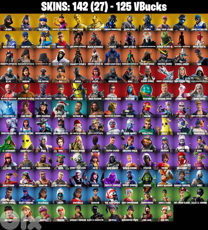 Fortnite Account (PC) 142 Skins - Full Access (epic & mail access) 0