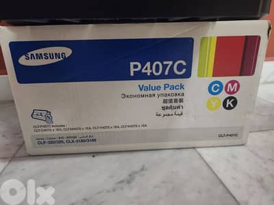 Samsung colored printer with 4 tonners set