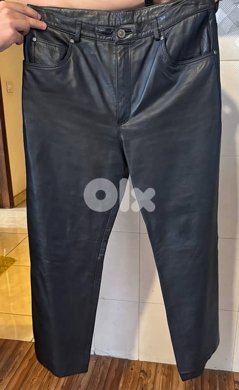 Route 66 Vintage Leather Pants 2