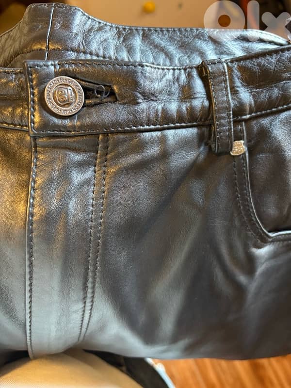 Route 66 Vintage Leather Pants 3