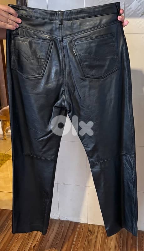 Route 66 Vintage Leather Pants 4