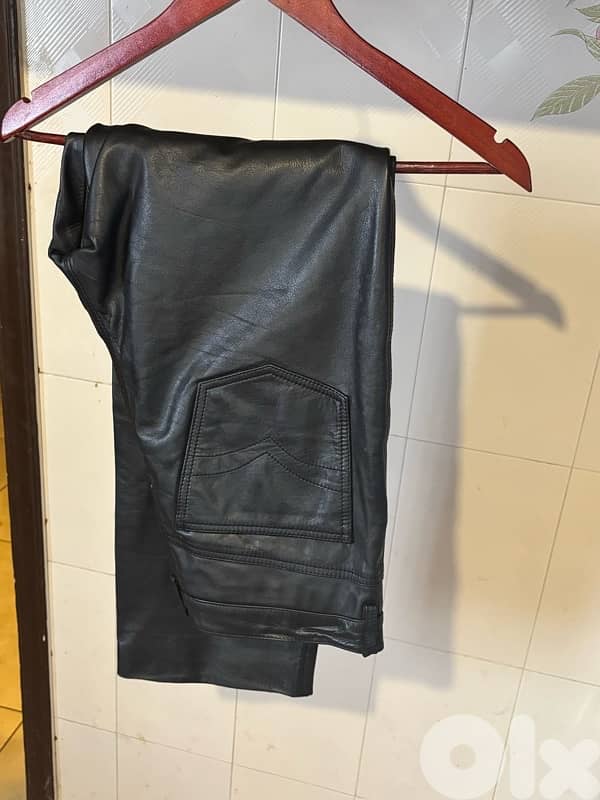 Route 66 Vintage Leather Pants 6