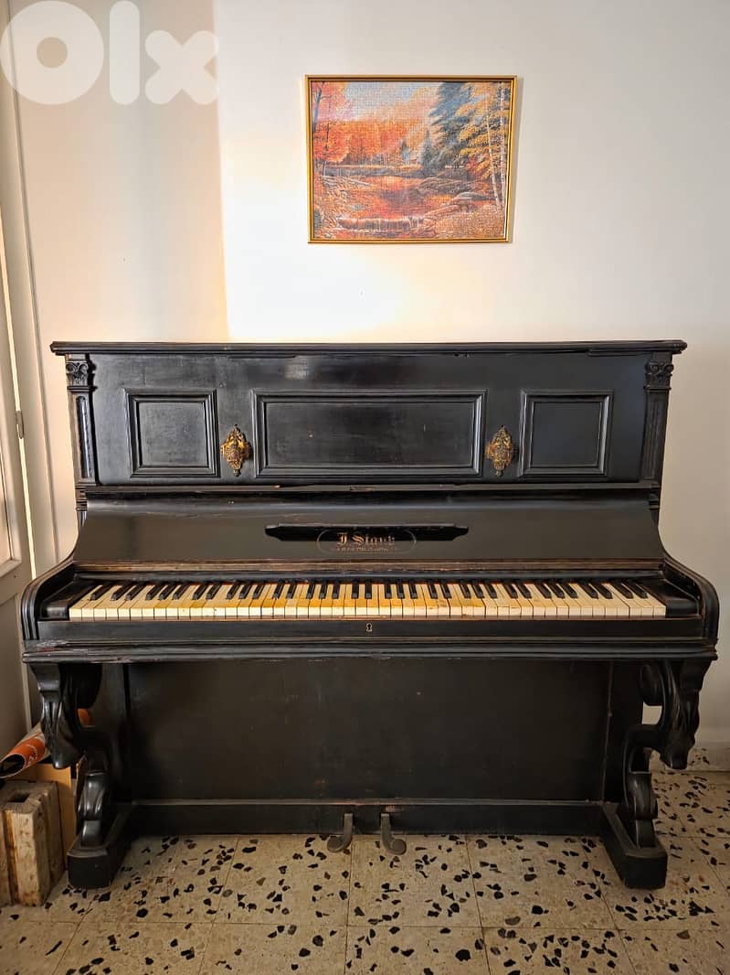Antique 1930s French STAUB Médaille d'Or Piano – Rare Collectible 0