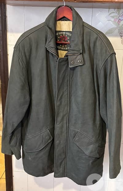 HM German Leather Jacket 1980s
