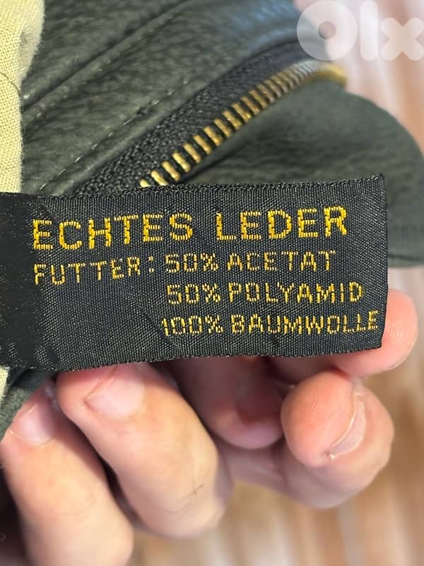 HM German Leather Jacket 1980s 5