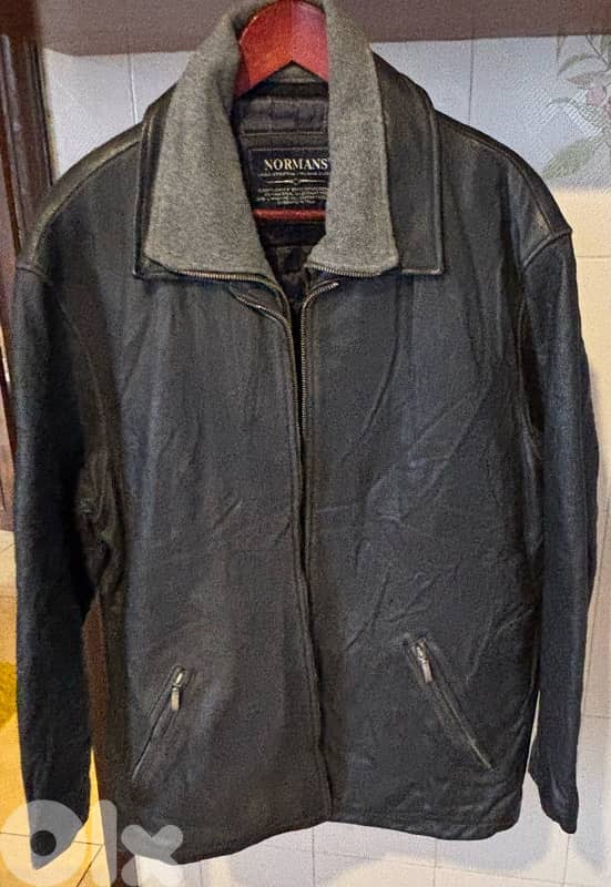 NORMANS Real Leather Jacket Designed in Italy 0