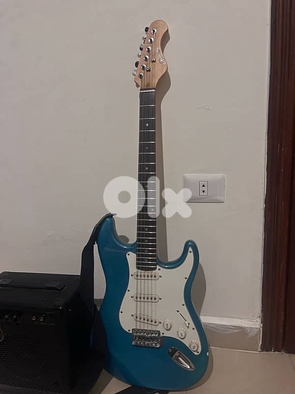 Electic guitar and amplifier 1