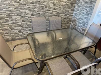 like new table with 6 chairs