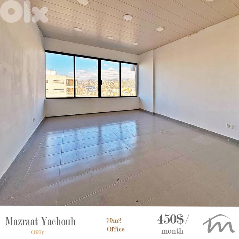 Mazraat Yashouh | 70m² Office | Prime Location-Main Road | Catchy Rent 0