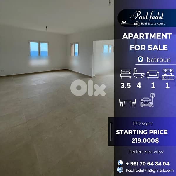 Apartment For Sale | Batroun !! 0