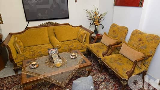 Classic living room خشب زان
