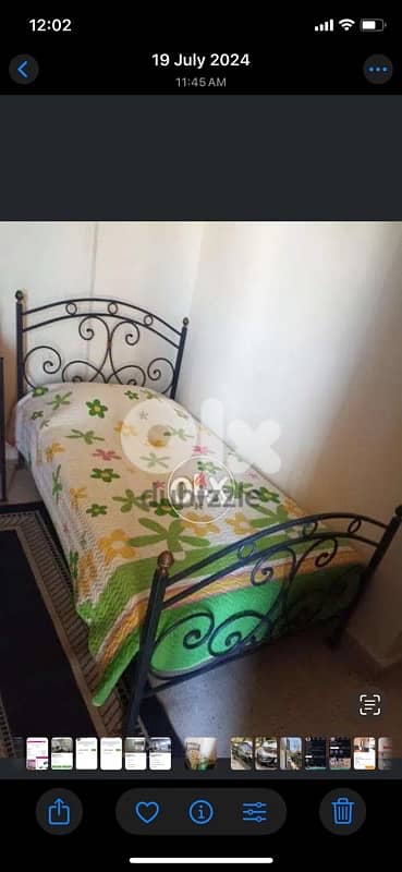2 beds fer forge