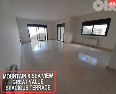 TERRACE /PANORAMIC MOUNTAIN/SEAVIEW /MAR CHAAYA BROUMANA REF#KR127157