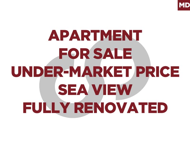 Beirut-Koraytem/قريطم High Floor Fully Renovated Sea View REF#MD127160 0