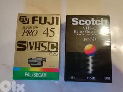 New VHS-C tapes starting 7$