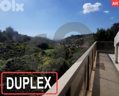 Duplex, Scenic,Spacious, great view,baabda, wadi chahrour REF#AR127166