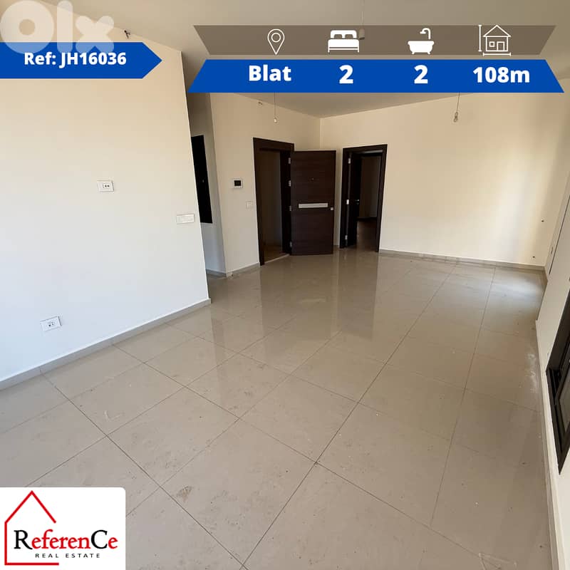 Apartment with view in Blat for rent شقة للأجار في بلاط 0