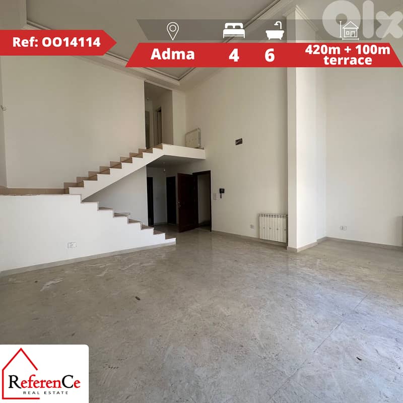 Duplex with terrace in Adma دوبلكس مع تراس في ادما 0