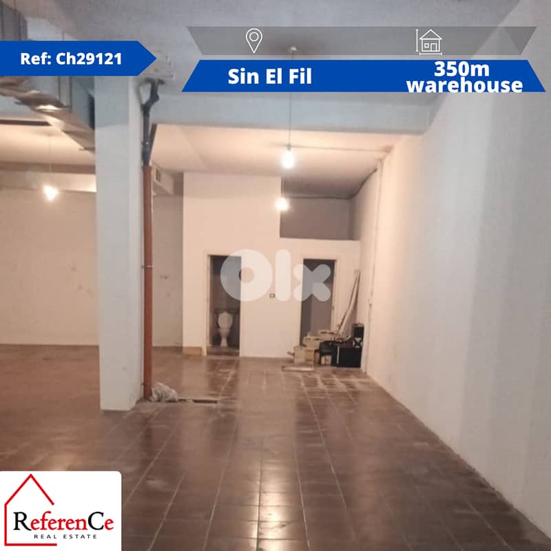 Commercial warehouse in Sin el Fil مستودع للايجار في سن الفيل 0