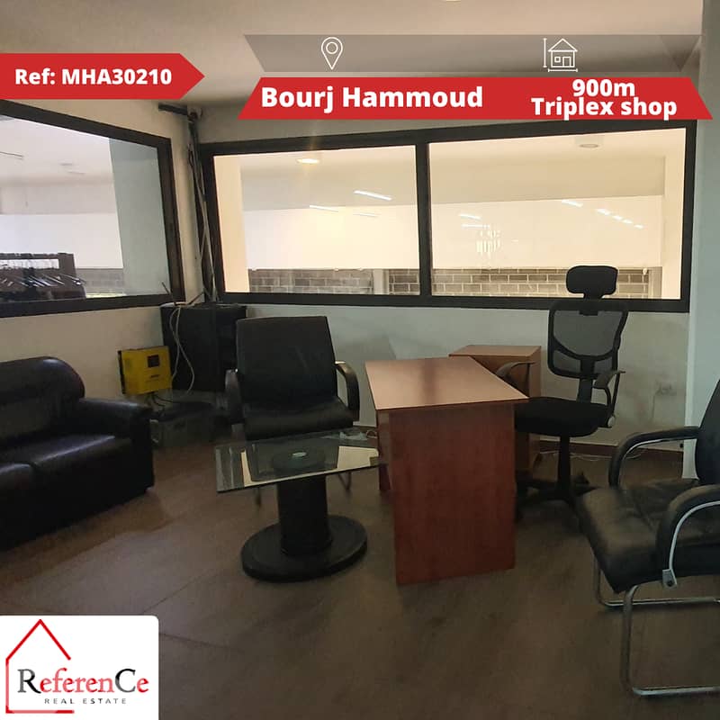 Triplex shop for sale in Bourj Hammoud محل ثلاثي للبيع في برج حمود 0