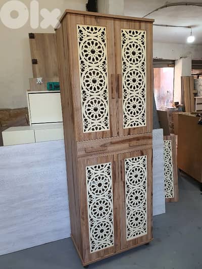 خزائن أحذية حجم كبير  cnc جديدة من المعمل