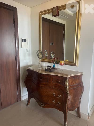 Vintage Mirror and Console Table