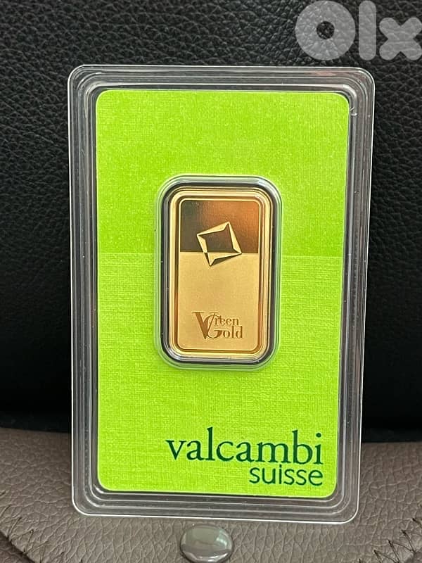 Limited Edition Green Valcambi Suisse Gold Ounse 20 Gram 1