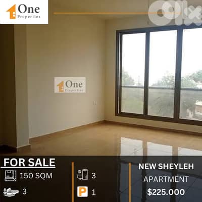 Apartment for SALE in NEW SHEILEH/KESEROUAN, with a great sea view.