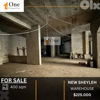 WAREHOUSE for SALE , excellent condition in NEW SHEILEH / KESEROUAN.