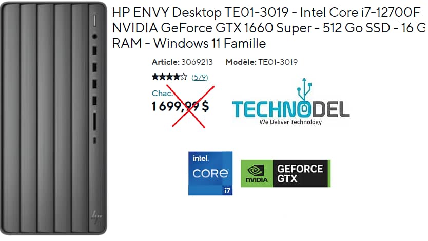 NEW HP ENVY GAMING DESKTOP GTX1660S 0