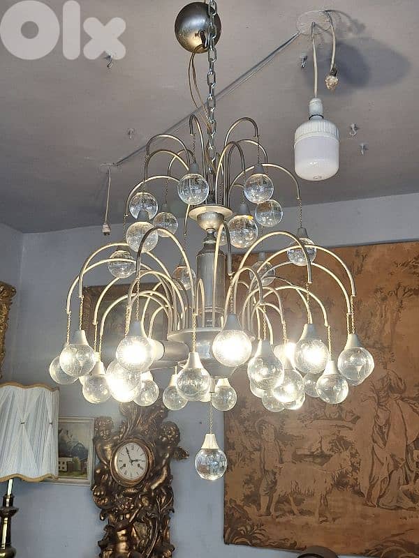 Mid-century Sciolari italian chandelier 0