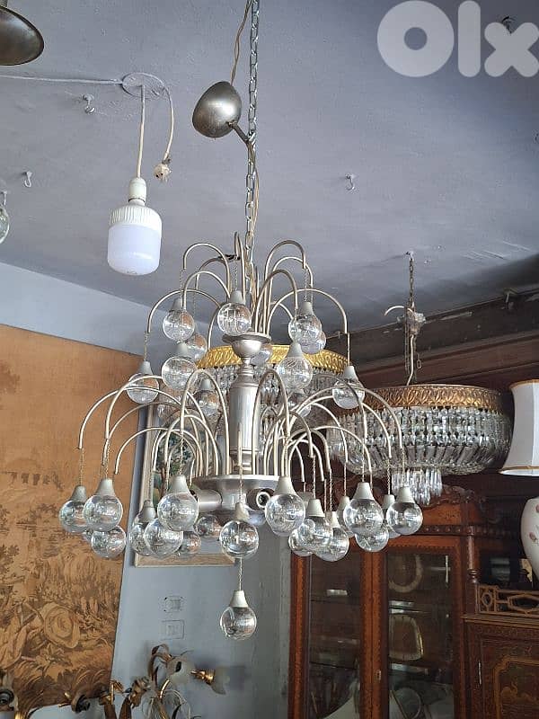 Mid-century Sciolari italian chandelier 5