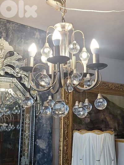 5 lamps sciolari italian chandelier