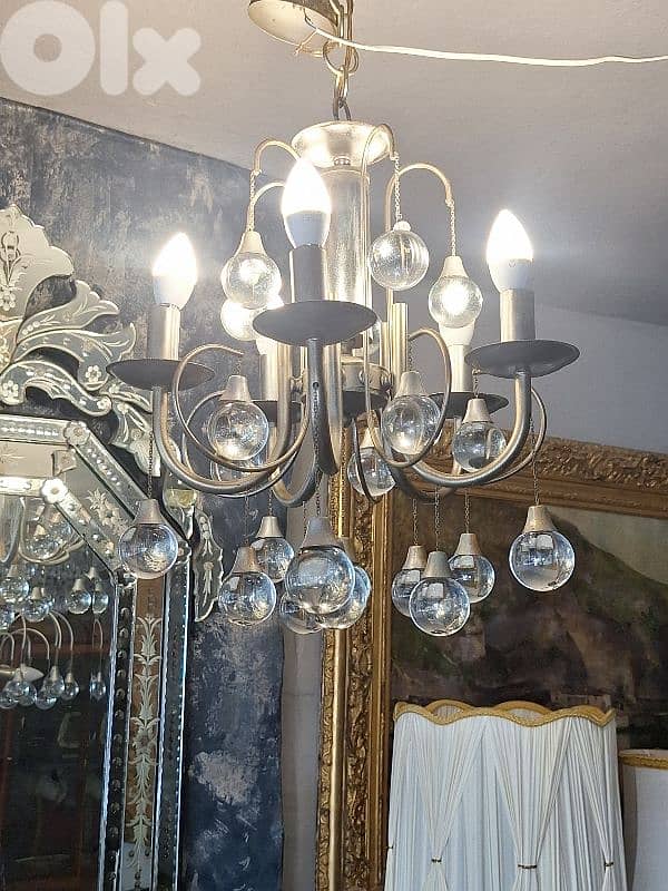 5 lamps sciolari italian chandelier 0