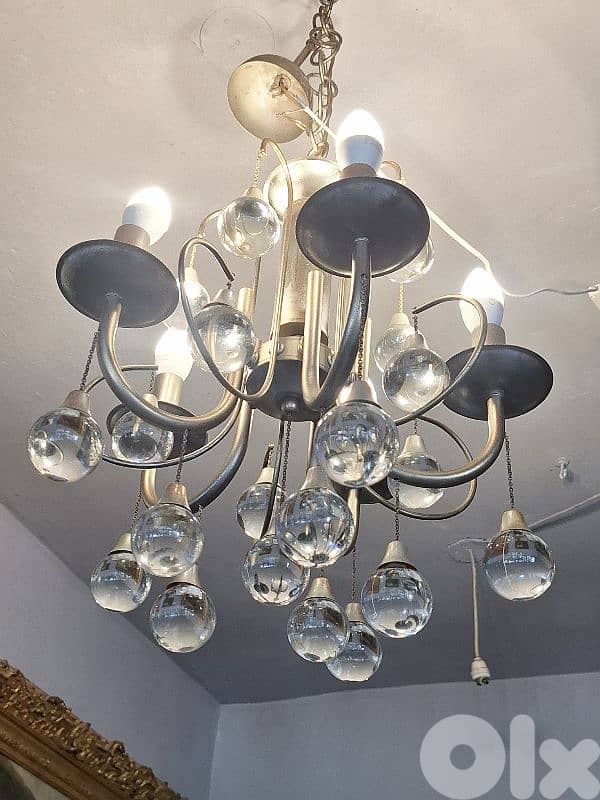 5 lamps sciolari italian chandelier 3