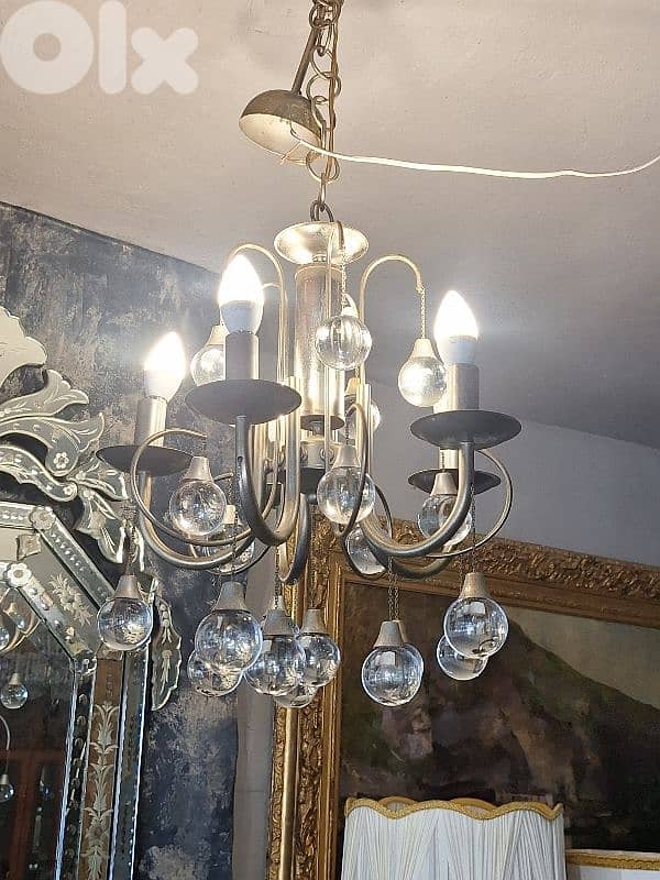 5 lamps sciolari italian chandelier 4