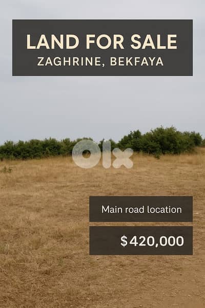 Land for Sale – Zaghrine, Bekfaya