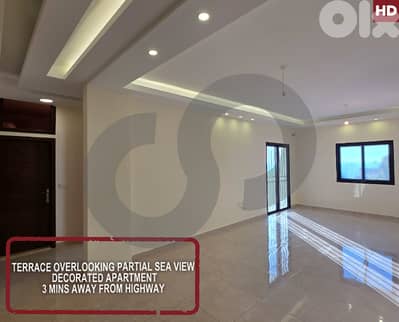 130sqm apartment | hot deal  | partial sea view-  dibbieh REF#HD127214