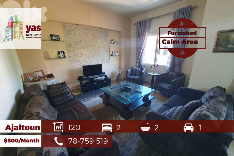 Ajaltoun 120m2 | Furnished Flat | Calm Area | Mountain View | KH 0