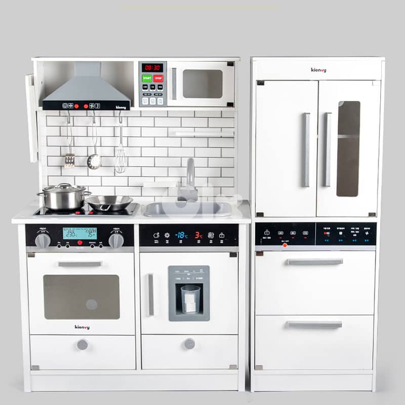 Wooden Kitchen The Chef Master Playset With Fridge - طقم مطبخ خشبي 1