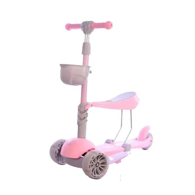 2 In 1 Kids Scooter with Removable Seat - سكوتر للأطفال 2 في 1 مع مقعد