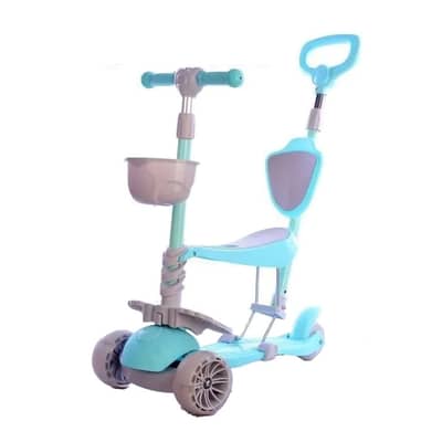 2 In 1 Kids Scooter with Adjustable Height - سكوتر أطفال 2 في 1